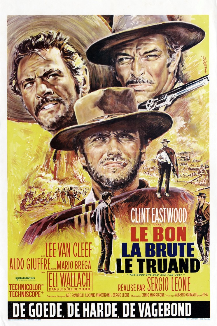 Poster for the movie "The Good The Bad and The Ugly"